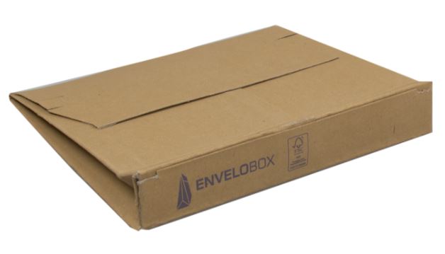 Envelobox A4, envelop, bruin 350x250x30mm, 50 stuks