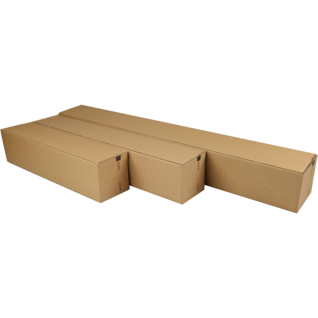 Doos longbox 610x105x105mm bruin